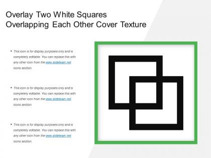 Overlay two white squares overlapping each other cover texture