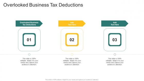 Overlooked Business Tax Deductions In Powerpoint And Google Slides Cpb