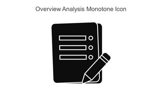 Overview Analysis Monotone Icon In Powerpoint Pptx Png And Editable Eps Format