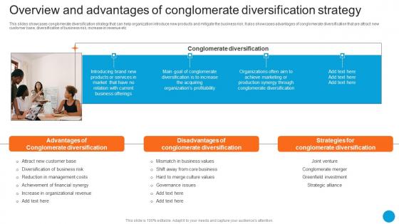 Overview And Advantages Of Conglomerate Diversification Product Diversification Strategy SS V