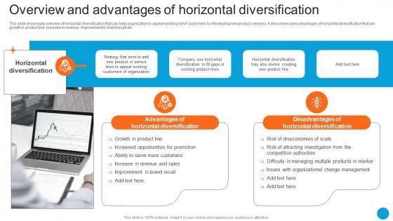 Overview And Advantages Of Horizontal Diversification Product Diversification Strategy SS V