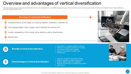 Overview And Advantages Of Vertical Diversification Product Diversification Strategy SS V