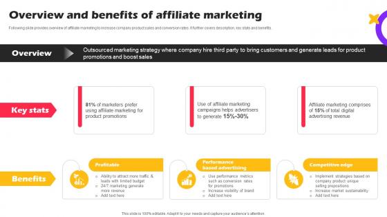 Overview And Benefits Of Affiliate Marketing Strategies For Online Shopping Website