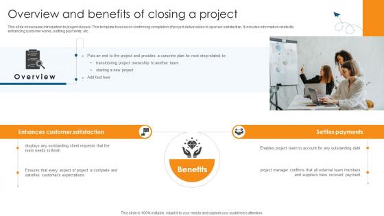 Overview And Benefits Of Closing A Project Guide On Navigating Project PM SS