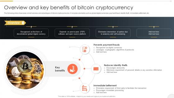 Overview And Key Benefits Comprehensive Bitcoin Guide To Boost Cryptocurrency BCT SS