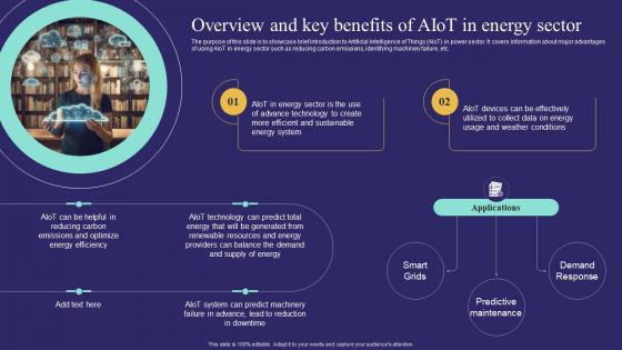 Overview And Key Benefits Of Aiot In Energy Sector Unlocking Potential Of Aiot IoT SS