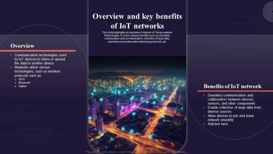 Overview And Key Benefits Of Iot Networks Introduction To Internet Of Things IoT SS