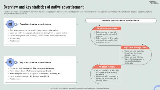 Overview And Key Of Native Advertisement Overview Of Online And Marketing Channels MKT SS V