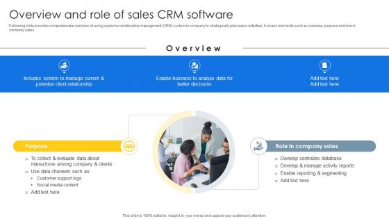 Overview And Role Of Sales CRM Sales CRM Unlocking Efficiency And Growth SA SS