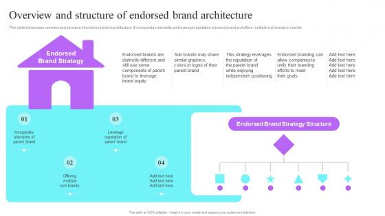 Overview And Structure Of Endorsed Brand Architecture Multi Brand Strategies For Different Market