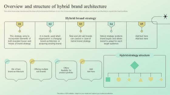 Overview And Structure Of Hybrid Brand Architecture Building A Brand Identity For Companies