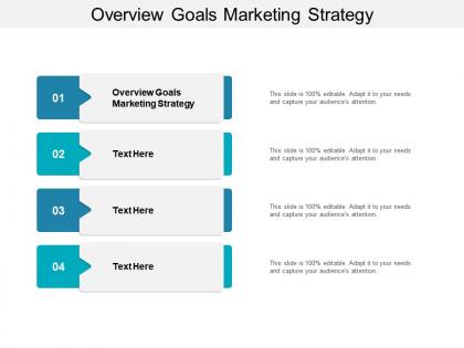 Overview goals marketing strategy ppt powerpoint presentation slides aids cpb