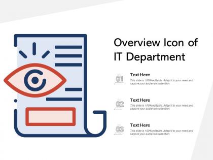 Overview icon of it department