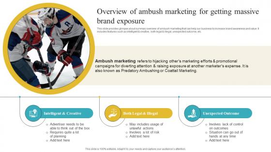 Overview Of Ambush Marketing For Getting Massive Brand Exposure Introduction Of Ambush Marketing