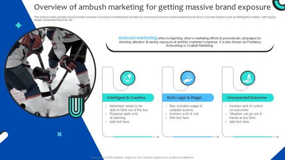 Overview Of Ambush Marketing For Getting Strategies For Adopting Ambush Marketing MKT SS V