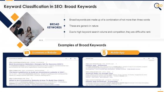 Overview of broad keywords in seo edu ppt