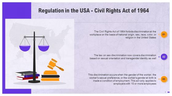 Overview Of Civil Rights Act In The USA Training Ppt
