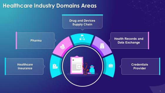 Overview Of Different Domain Areas In Healthcare Industry Training Ppt