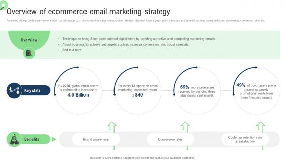 Overview Of Ecommerce Email Sales Improvement Strategies For Ecommerce Website