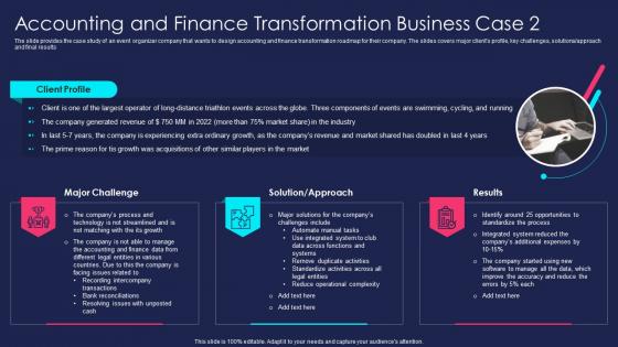 Overview Of Finance Transformation Management Accounting Finance Transformation Business