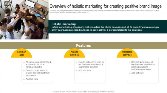 Overview Of Holistic Marketing For Creating Streamlined Holistic Marketing Techniques MKT SS V