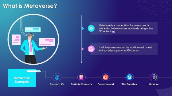Overview Of Metaverse In Blockchain Technology Training Ppt