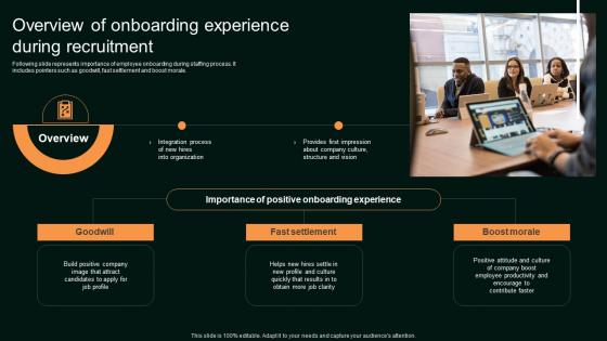 Overview Of Onboarding Experience During Enhancing Organizational Hiring