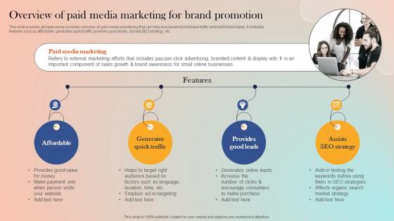 Overview Of Paid Media Marketing For Brand Strategies For Adopting Paid Marketing MKT SS V