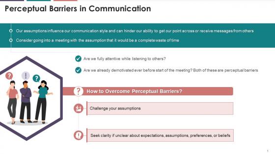 Overview Of Perceptual Barrier In Communication Training Ppt