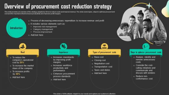 Overview Of Procurement Cost Reduction Driving Business Results Through Effective Procurement