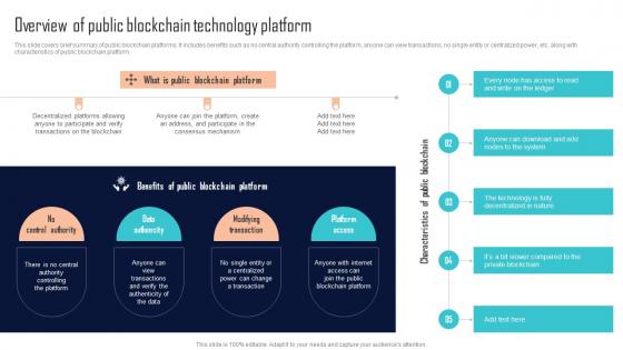 Overview Of Public Blockchain Technology Platform Comprehensive Evaluation BCT SS