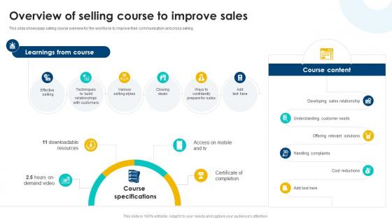 Overview Of Selling Course Cross Selling Strategies To Increase Organizational Revenue SA SS