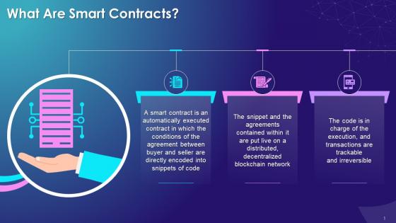 Overview Of Smart Contracts Training Ppt