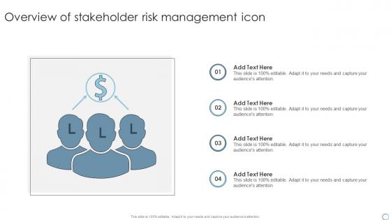 Overview Of Stakeholder Risk Management Icon