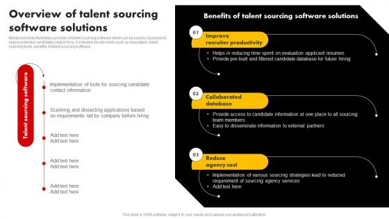 Overview Of Talent Sourcing Software Solutions Talent Pooling Tactics To Engage Global Workforce