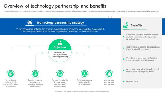Overview Of Technology Partnership And Benefits Formulating Strategy Partnership Strategy SS