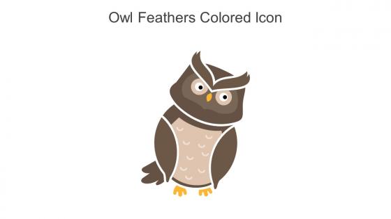 Owl Feathers Colored Icon In Powerpoint Pptx Png And Editable Eps Format