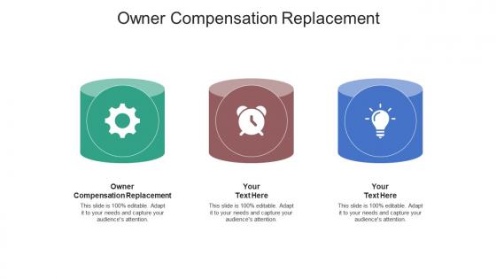 Owner compensation replacement ppt powerpoint presentation summary templates cpb