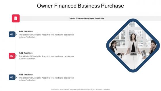 Owner Financed Business Purchase In Powerpoint And Google Slides Cpb