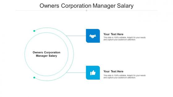 Owners corporation manager salary ppt powerpoint presentation ideas layout cpb