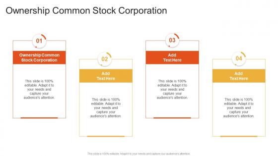 Ownership Common Stock Corporation In Powerpoint And Google Slides Cpb