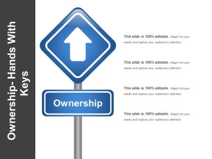 Ownership hands with keys presentation ideas