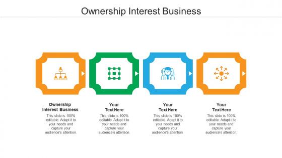 Ownership interest business ppt powerpoint presentation gallery backgrounds cpb