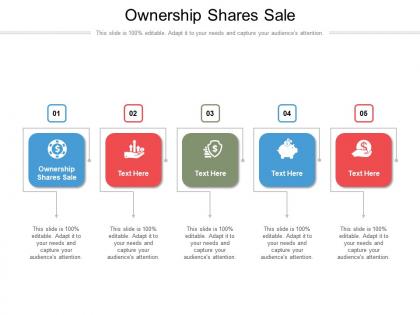Ownership shares sale ppt powerpoint presentation gallery good cpb