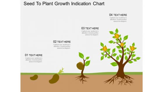 Oy seed to plant growth indication chart flat powerpoint design