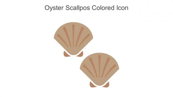 Oyster Scallpos Colored Icon In Powerpoint Pptx Png And Editable Eps Format