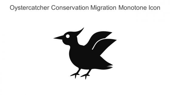Oystercatcher Conservation Migration Monotone Icon In Powerpoint Pptx Png And Editable Eps Format