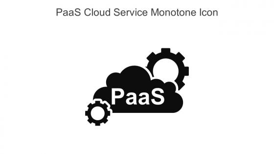 Paas Cloud Service Monotone Icon In Powerpoint Pptx Png And Editable Eps Format