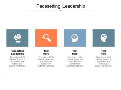 Pacesetting leadership ppt powerpoint presentation icon graphic images cpb