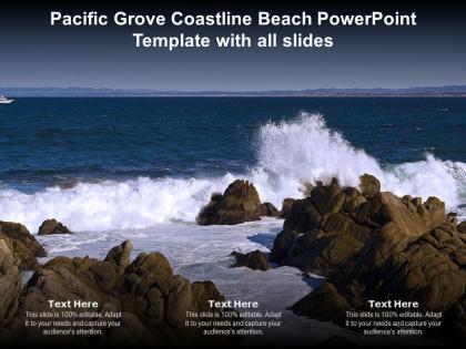 Pacific grove coastline beach powerpoint template with all slides